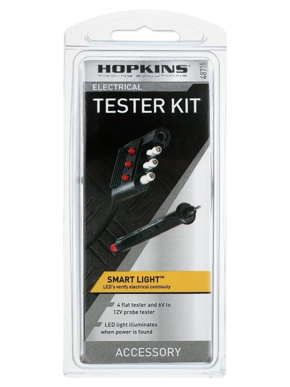 Hopkins Towing Solutions 48715 Electrical Testing Kit, 4 flat & 6-12 Volts